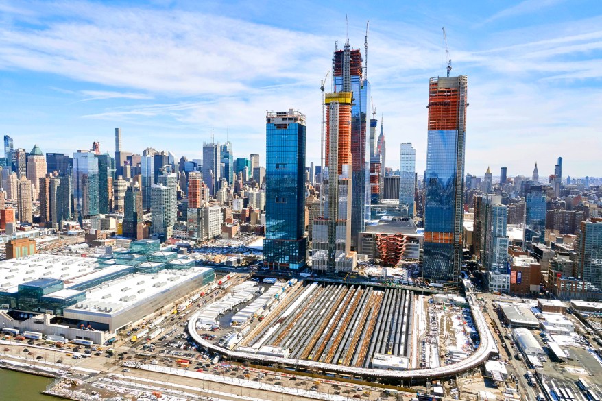 A bird's-eye view of NYC's snowy aftermath