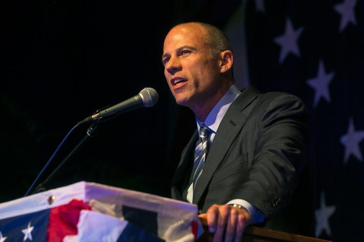 Michael Avenatti speaks at the Iowa Democratic Wing Ding