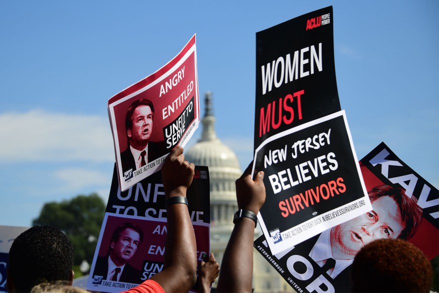 Kavanaugh protesters swarm Capitol Hill on eve of confirmation vote