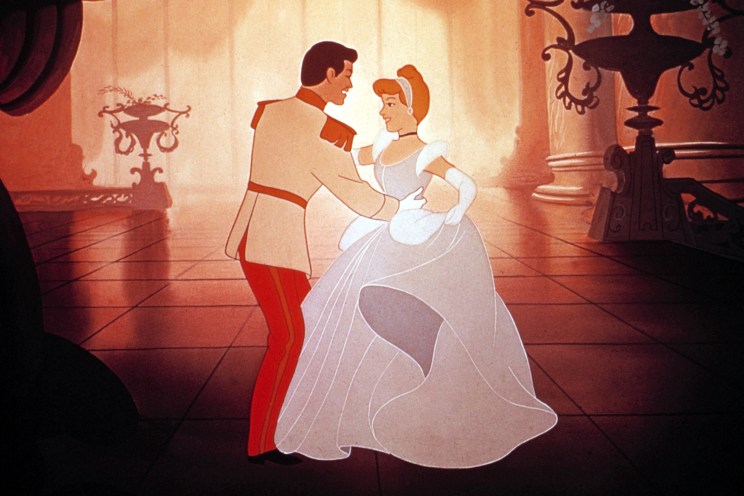 CINDERELLA, Prince Charming dances with Cinderella, 1950. (c)Walt Disney/ Courtesy: Everett Collecti