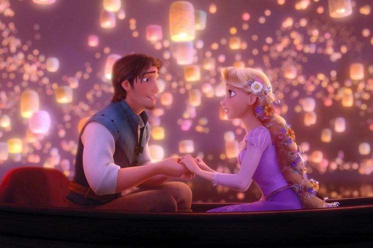 TANGLED, from left: Flynn Rider (voice: Zachary Levi), Rapunzel (voice: Mandy Moore), 2010. ©Walt Di