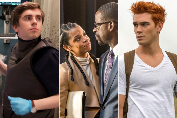 Freddie Highmore on "The Good Doctor," Susan Kelechi Watson and Sterling K. Brown on "This Is Us" and K.J. Apa on "Riverdale."