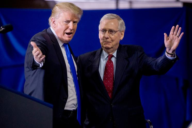 Donald Trump and Mitch McConnell