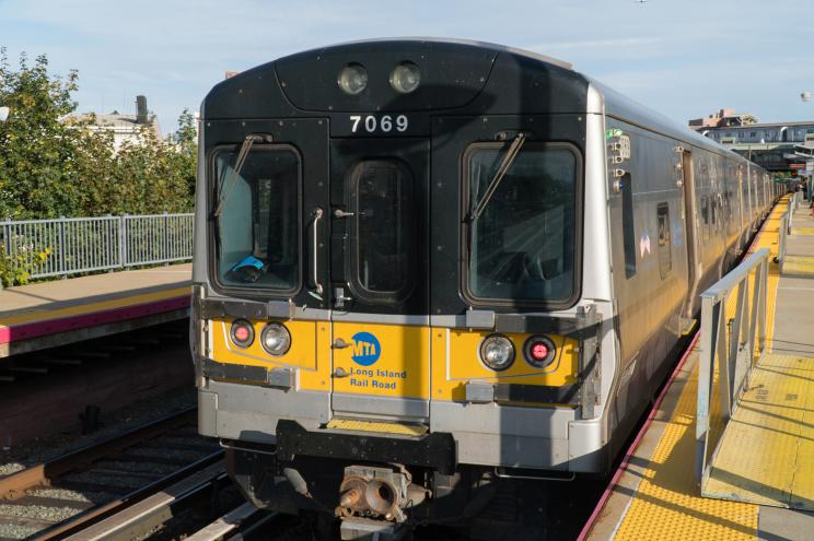 A Long Island Railroad train