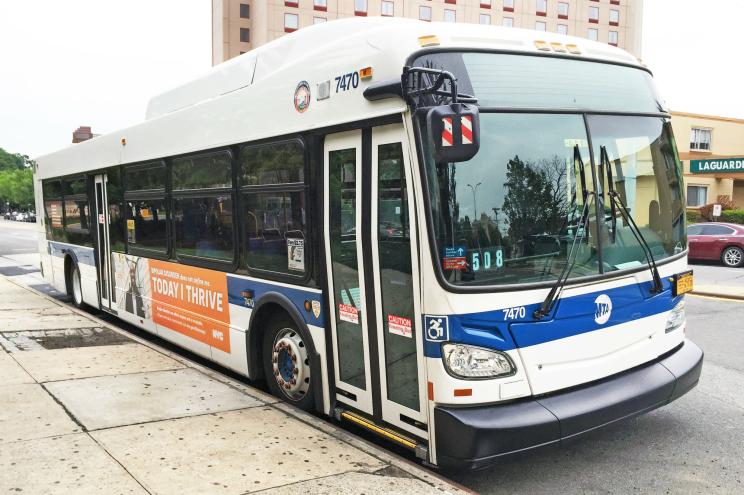 MTA bus taken on joyride