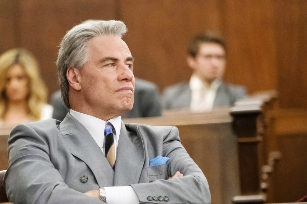 John Travolta as John Gotti Sr., 2018. 