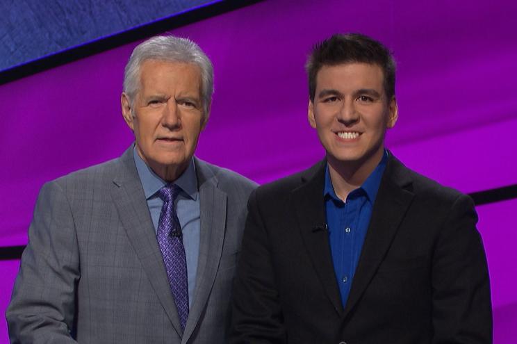 James Holzhauer and Alex Trebek