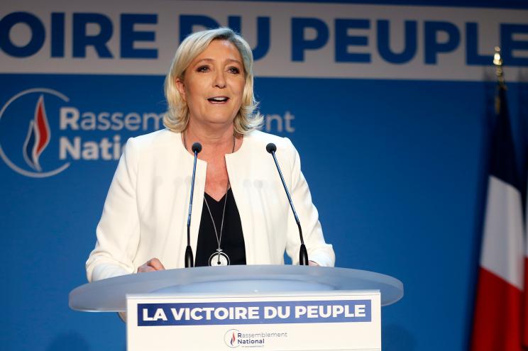 French far-Right National Rally party leader Marine Le Pen