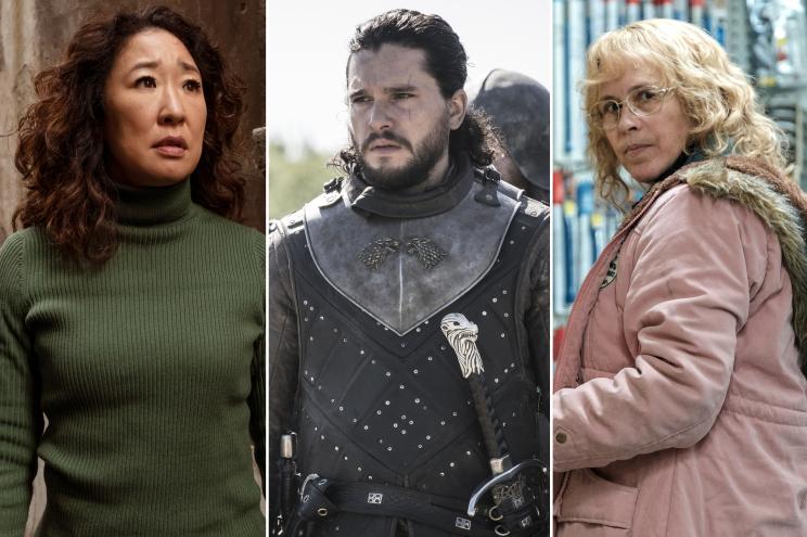 Sandra Oh in "Killing Eve," Kit Harington in "Game of Thrones" and Patricia Arquette in "Escape at Danemora"