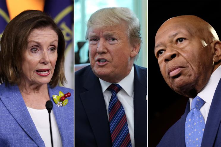 Nancy Pelosi, Donald Trump and Elijah Cummings