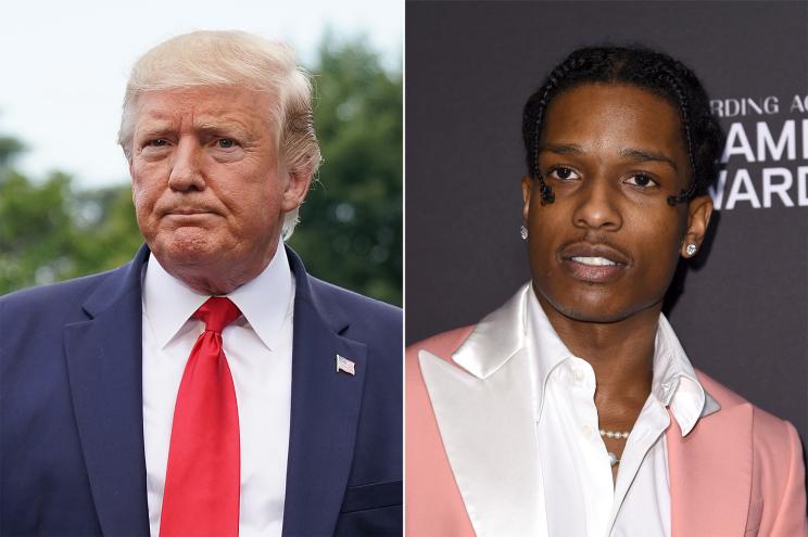 Donald Trump and A$AP Rocky