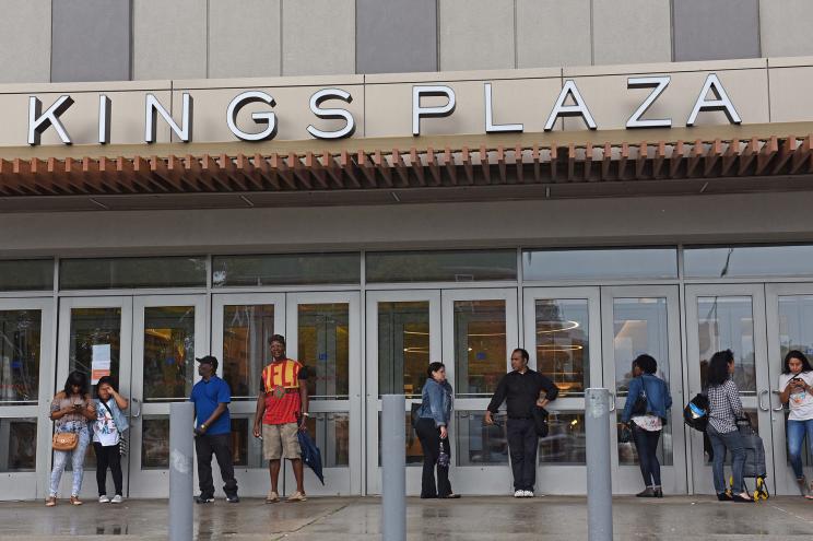 The entrance to Kings Plaza mall in Brooklyn.