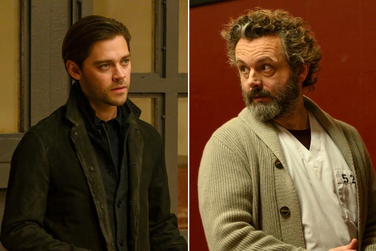 Tom Payne and Michael Sheen in "Prodigal Son"