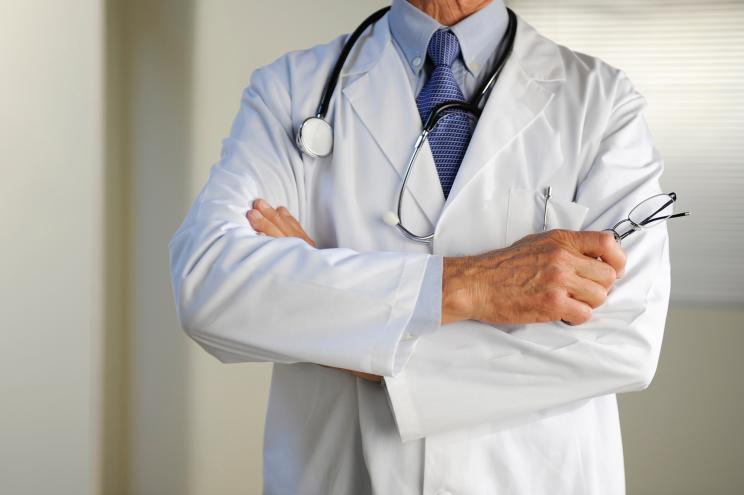 A stock image of a doctor.