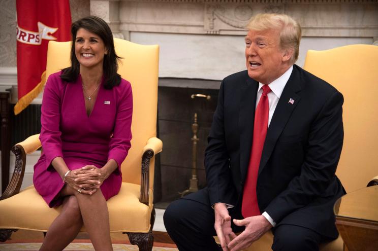 Nikki Haley and Donald Trump