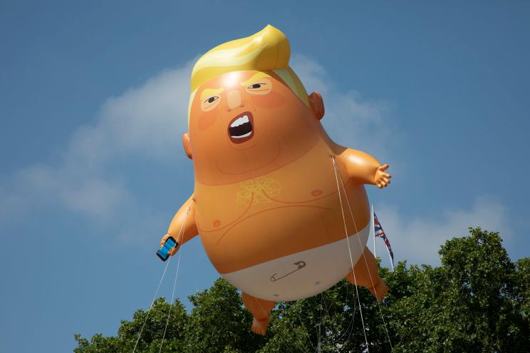 The Trump Baby inflatable blimp