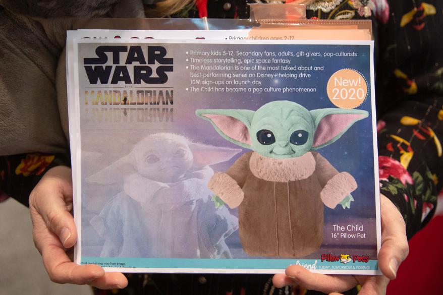 Pillow Pets pending design for "Baby Yoda".