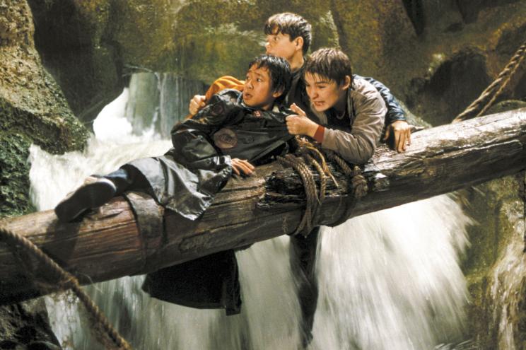 Jonathan Ke Quan, Corey Feldman and Sean Astin in the 1985 movie "The Goonies," which is getting a series pilot for Fox.