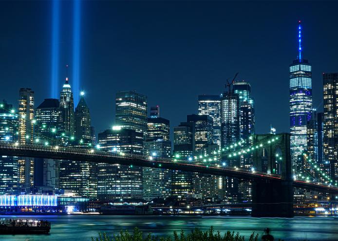 9/11 Tribute in Light back on