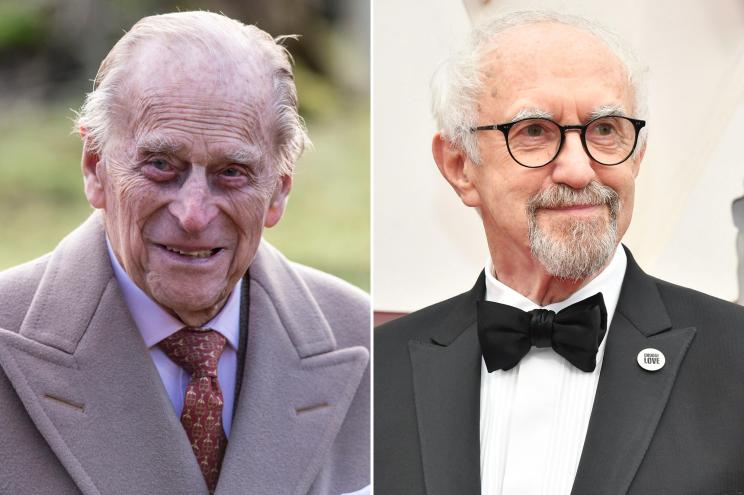 Prince Philip (left) and Jonathan Pryce