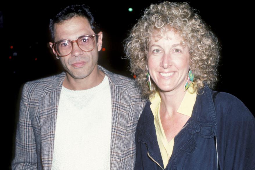 Actress Betty Thomas and Reni Santoni attending "Find the Children Benefit" in 1986.