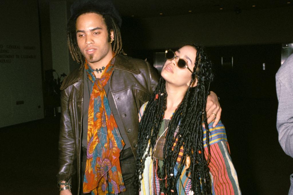 UNITED STATES - AUGUST 17:  Lenny Kravitz and Lisa Bonet in NYC 1987  (Photo by Vinnie Zuffante/Getty Images)