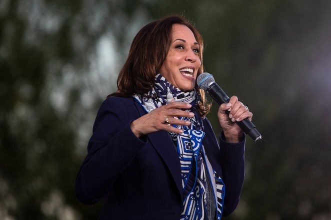 Democratic vice presidential nominee Sen. Kamala Harris