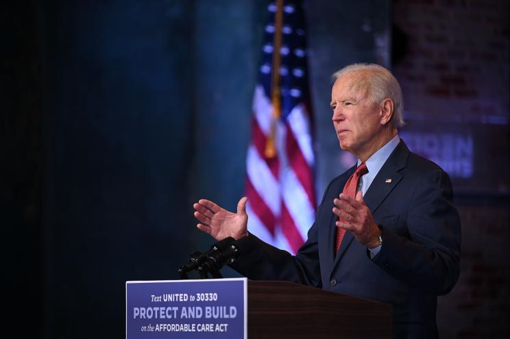 Democratic presidential candidate Joe Biden