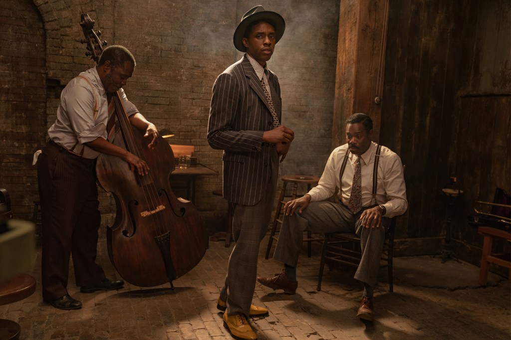 Chadwick Boseman in a scene from "Ma Rainey's Black Bottom."