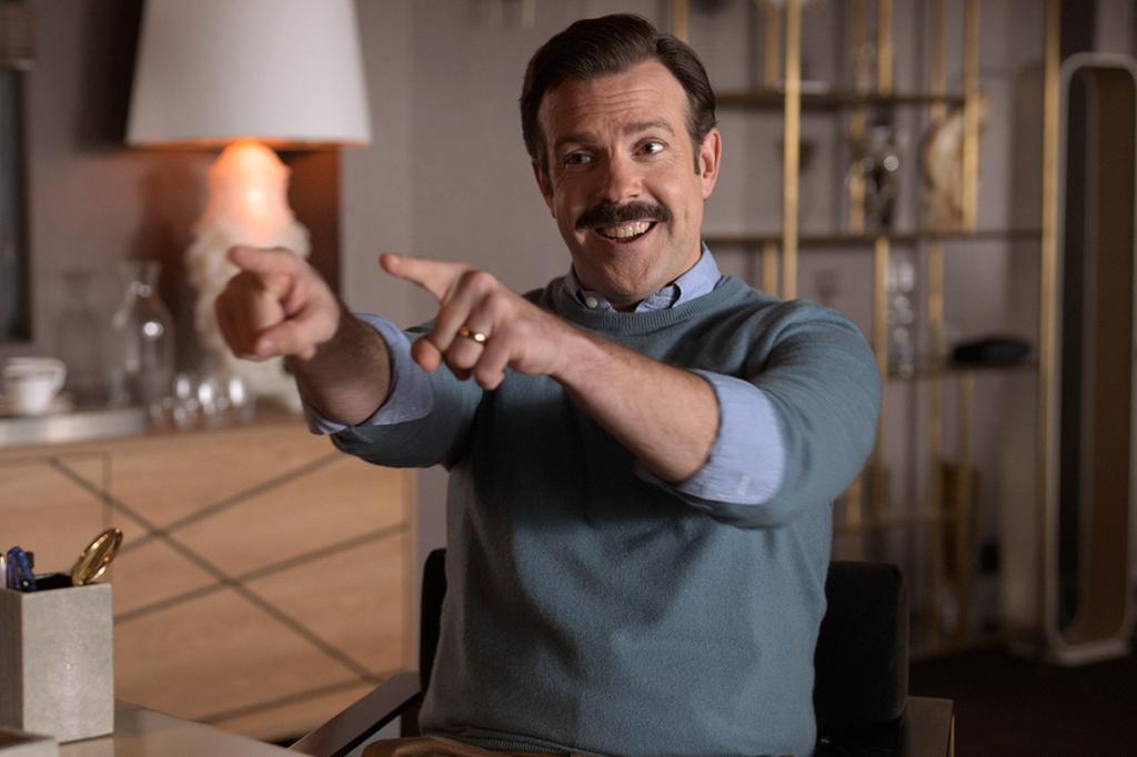 Photo of Jason Sudeikis as Ted Lasso in "Ted Lasso"