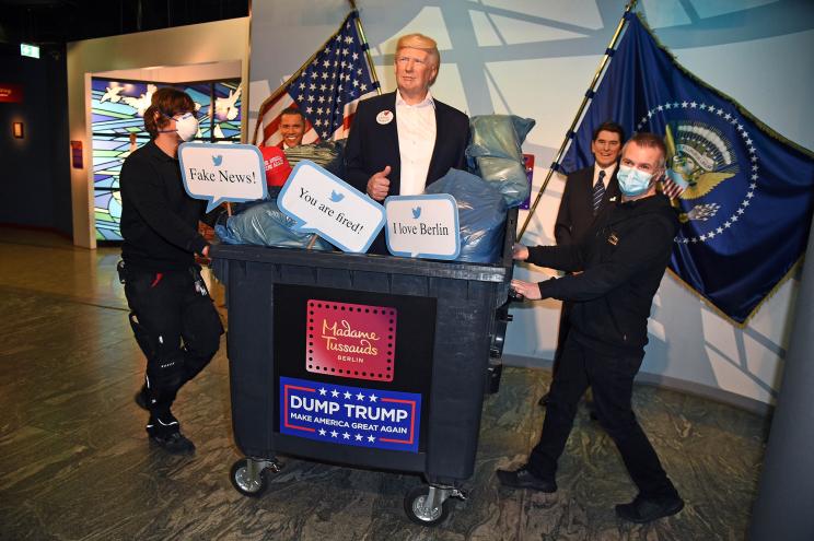 Madame Tussauds Berlin's wax figure of Donald Trump.