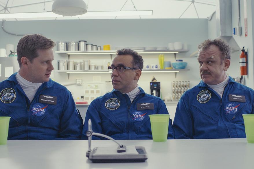 Tim Heidecker as Rook, Fred Armisen as Skip and John C. Reilly as Cap.