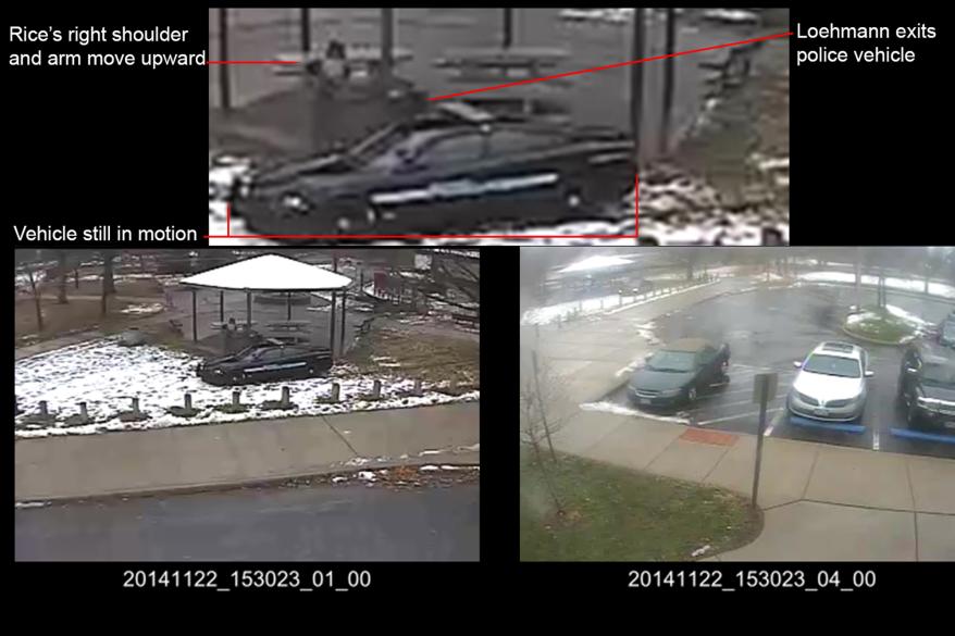 Surveillance video of Tamir Rice shooting