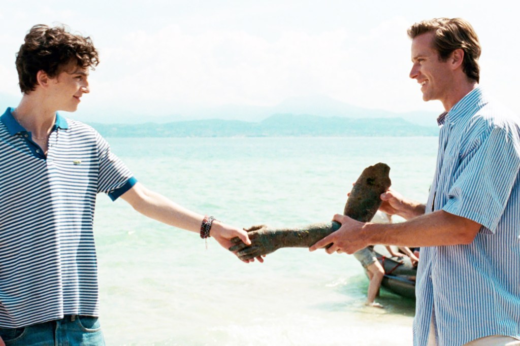 Timothée Chalamet and Armie Hammer in 2017's "Call Me By Your Name."