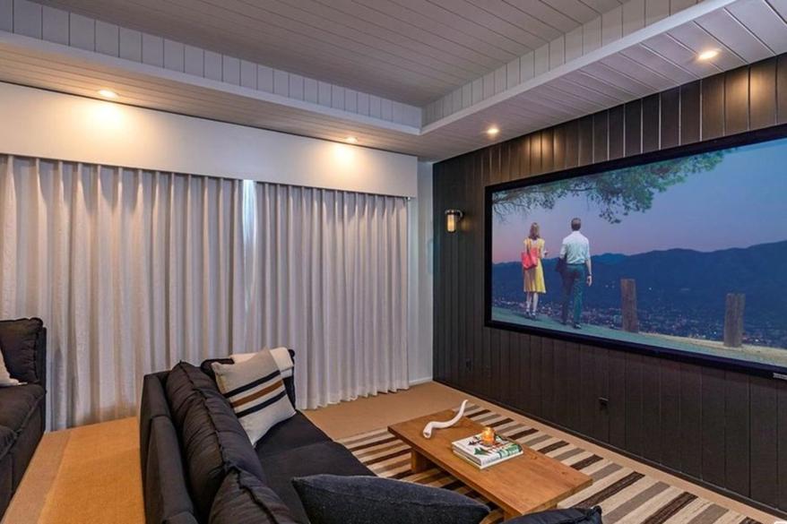 The property includes a full service home theatre.