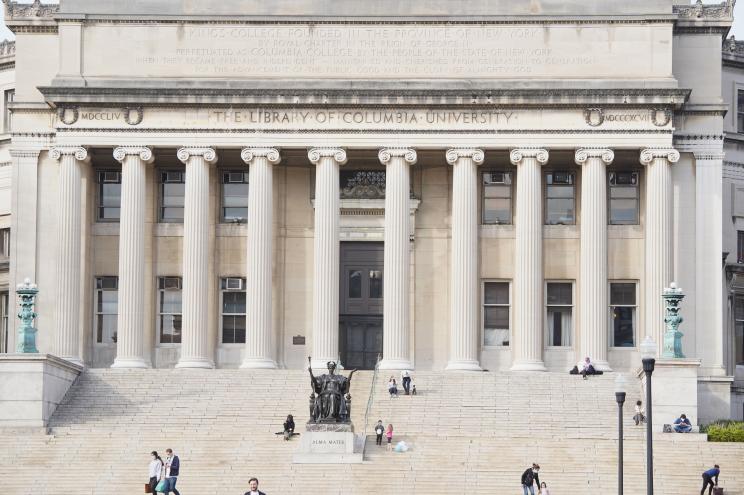 More than 1,000 students at Columbia University, pictured above during the fall-2020 semester, are staging a pandemic-related tuition strike.