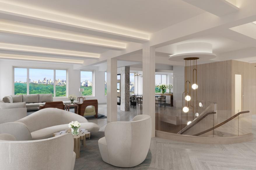 Inside the 230 Central Park South home.