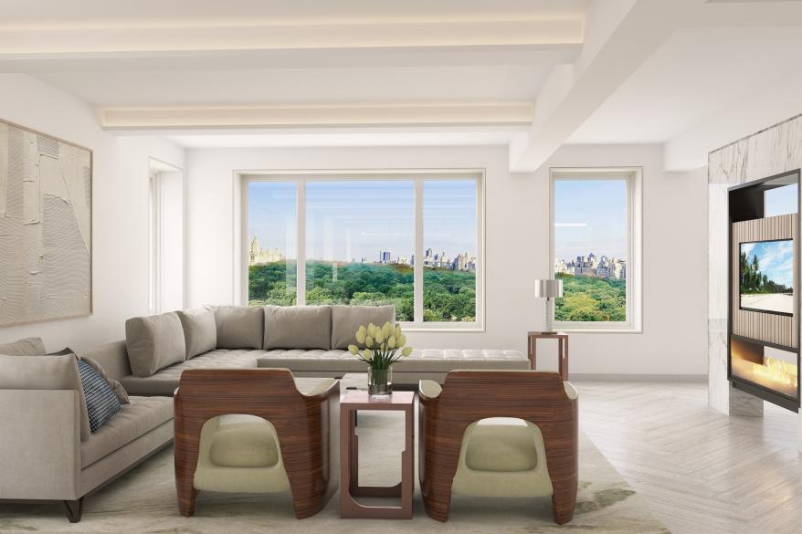 Inside the 230 Central Park South home.