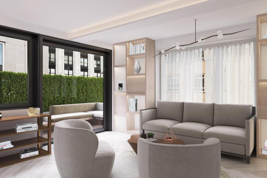 Inside the 230 Central Park South home.