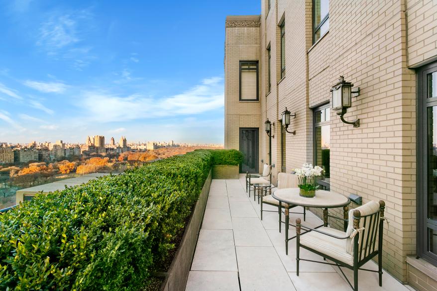 Patio of the 27th floor unit at the Ritz-Carlton Residences.