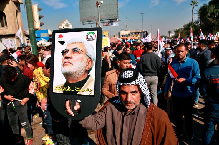 Thousands of Iraqis converged on a landmark central square in Baghdad on Sunday to commemorate the anniversary of the killing of General Qassem Soleimani.