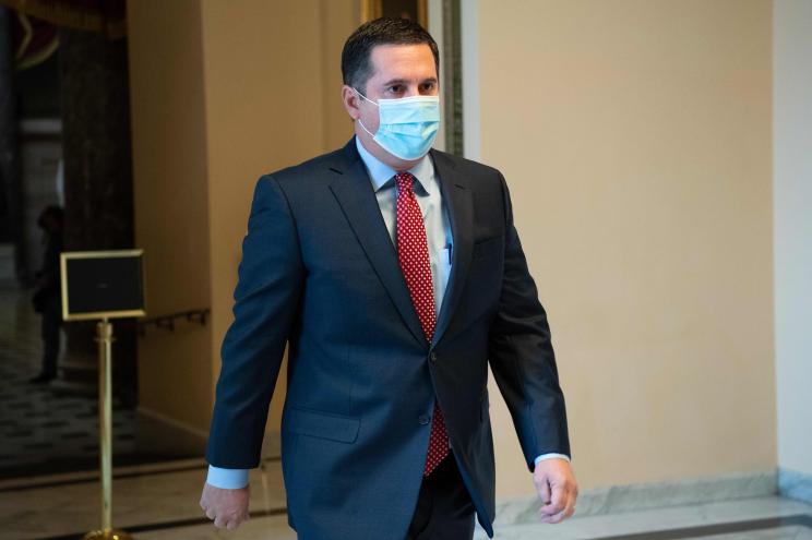 Rep. Devin Nunes walks to the House Chamber at the US Capitol