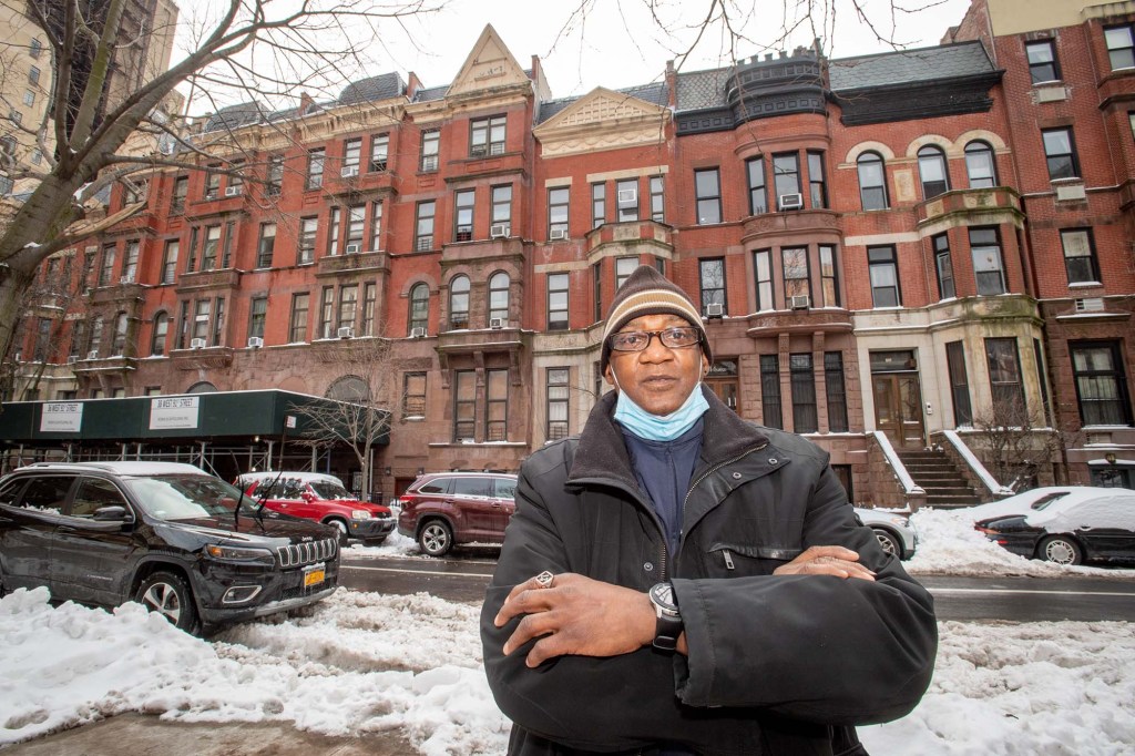 Robert Malone in front of 40 West 91st Street.