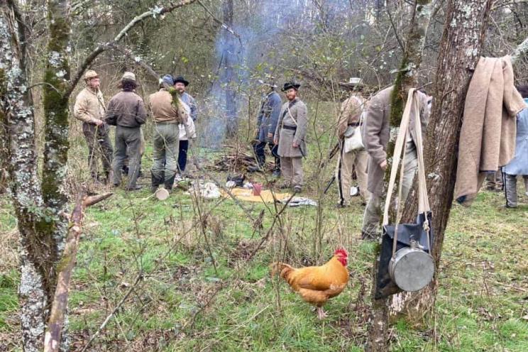 Peep with the Civil War Re-enactors.