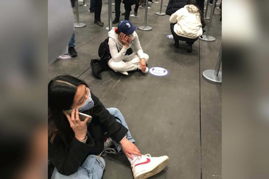 The scene from NYC's Jacob Javits Center on Tuesday for those who were looking to receive the COVID-19 vaccine.