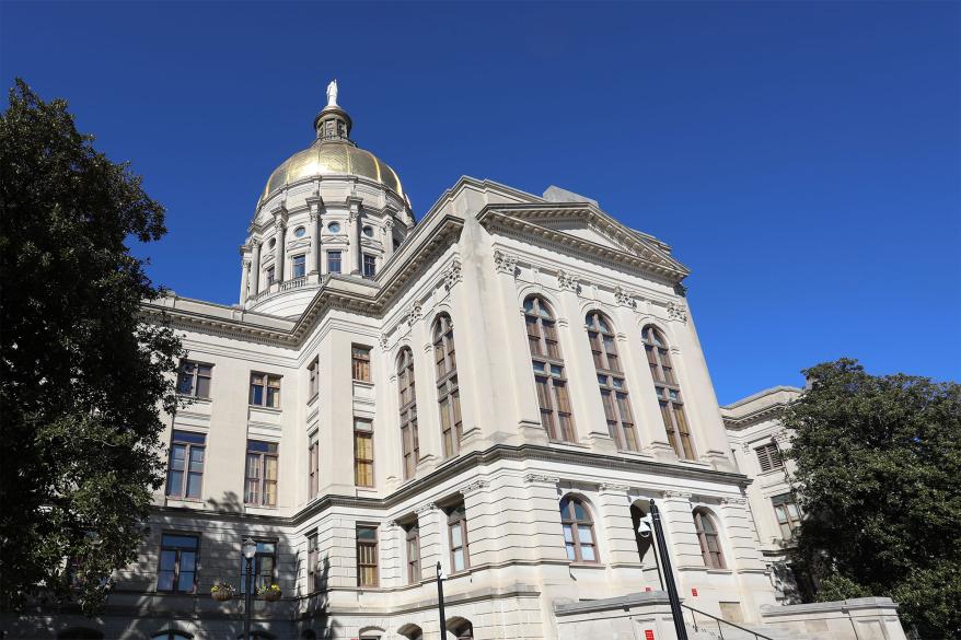 Georgia State Capitol building in Atlanta, Georgia, the United States.