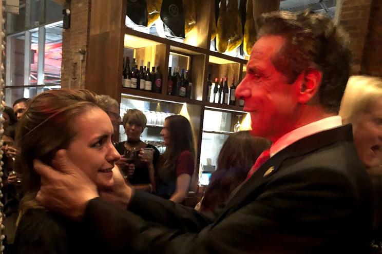 Gov. Andrew Cuomo allegedly placed his hands on Anna Ruch’s cheeks at a wedding party in 2019 and asked if he could kiss her.