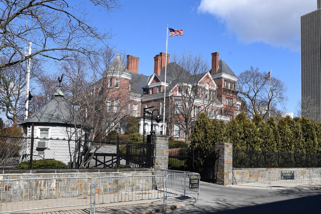 Exterior view of the New York state Executive Mansion where a former aide alleges Gov. Andrew Cuomo groped her