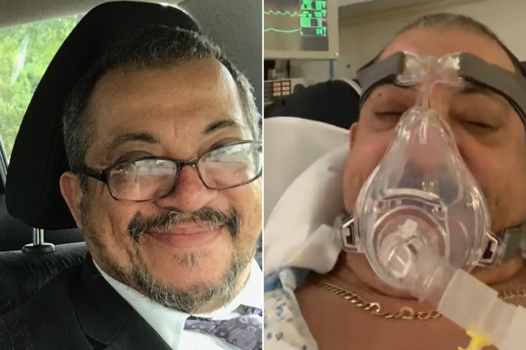 Francisco Cosme, the New Jersey man who was hospitalized with COVID-19 despite being fully vaccinated.