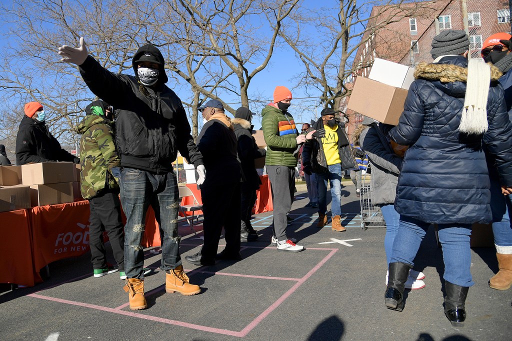 Method Man distributes meals with Food Bank For New York City on January 30, 2021 in Staten Island.